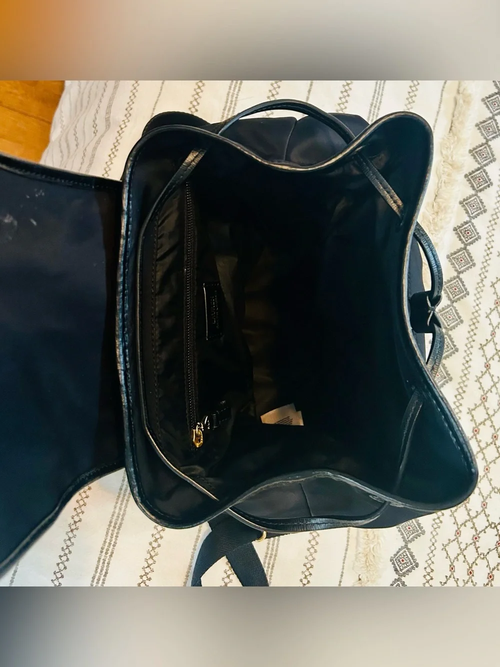 Ralph Lauren Keely Nylon Black Backpack